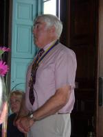 President Eddie Dymond welcomes the Club